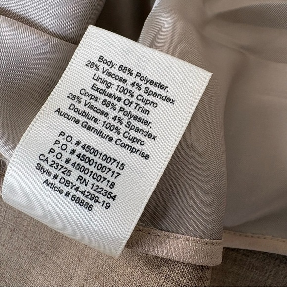 NWOT Wilfred Taupe Plaid Double-Breasted Blazer - Picture 11 of 11